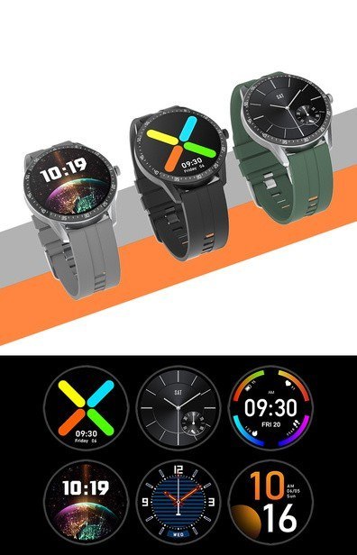 SMARTWATCH MĘSKI G. Rossi SW018-4 black/red (sg012d) WŁASNE TARCZE