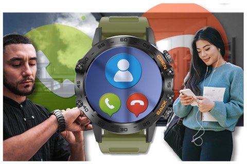 SMARTWATCH MĘSKI GRAVITY GT9-12 - WYKONYWANIE POŁĄCZEŃ, CIŚNIENIOMIERZ (sg021l)