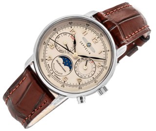 Zegarek Męski ZEPPELIN LZ121 Mediterranee Moonphase 9636-5 + BOX