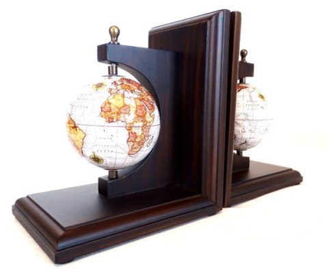Podpórki do Książek Globusy - Bookend - Elegancka Dekoracja Retro - NC2677C