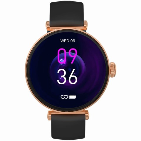 Smartwatch Gravity Różowe Złoto Czarny 2 Paski GT26-3