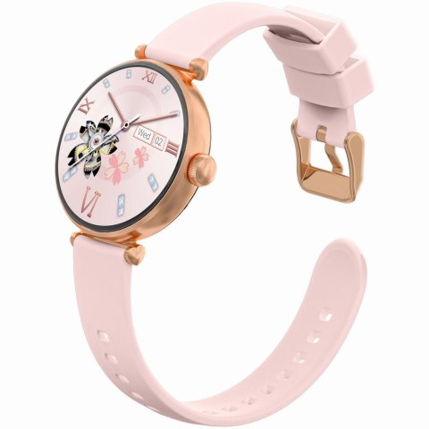Smartwatch Gravity Różowe Złoto Różowy 2 Paski GT26-1