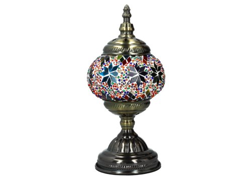 Lampa stołowa - klosz pojedynczy, wielokolorowy