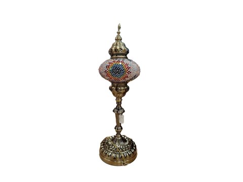 Lampa stołowa - klosz pojedynczy, wielokolorowy