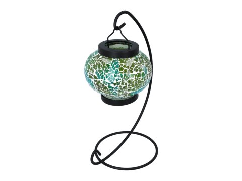 Świecznik/lampion - klosz pojedynczy, wielokolorowy