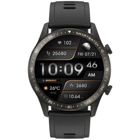 Smartwatch Gravity Czarny 2 Paski GT10-3