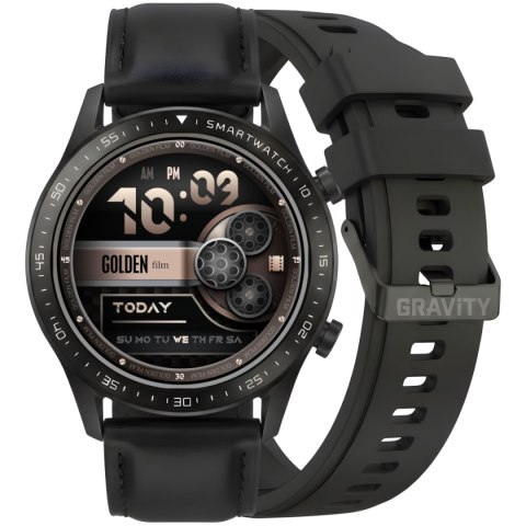 Smartwatch Gravity Czarny 2 Paski GT10-3