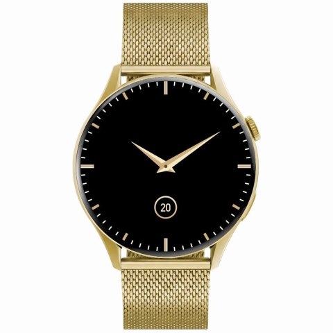 Smartwatch Gravity Złoty Pasek + Bransoleta GT11-3