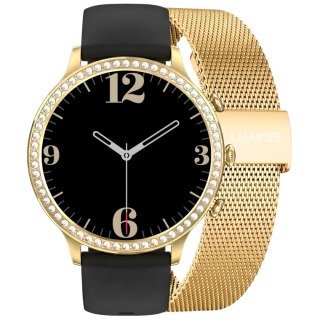 Smartwatch Gravity Złoty Pasek i Bransoleta GT5-1