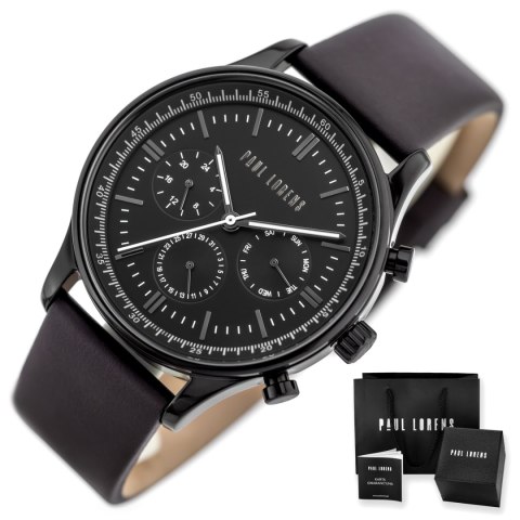 ZEGAREK MĘSKI PAUL LORENS - PL10602A2-1B2 (zg362f) + BOX