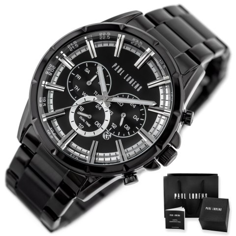 ZEGAREK MĘSKI PAUL LORENS - PL13605B-1A5 (zg359d) + BOX