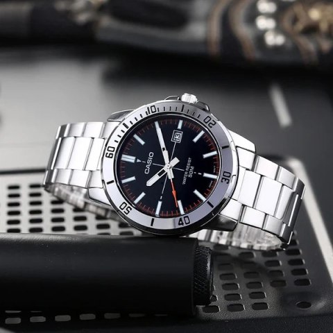 Zegarek Męski Casio MTP-VD01D-1E2VUDF (zd185j) + BOX