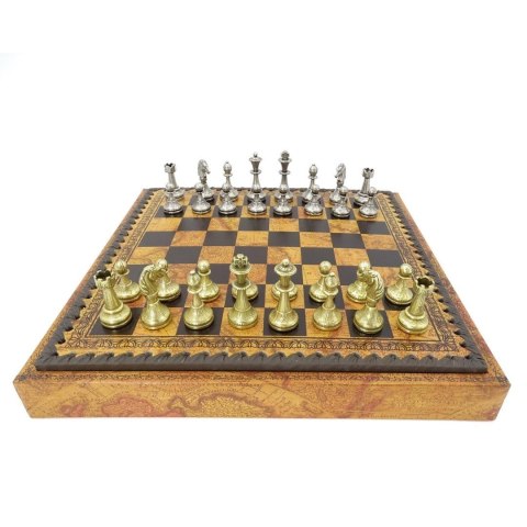 Ekskluzywne Metalowe Szachy Italfama 28x28 cm - N035