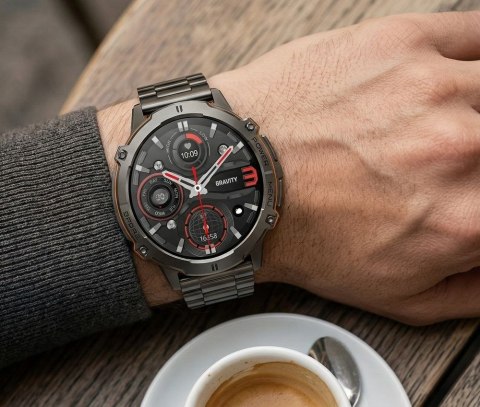 Smartwatch Gravity Czarny Pasek + Bransoleta GT42-2