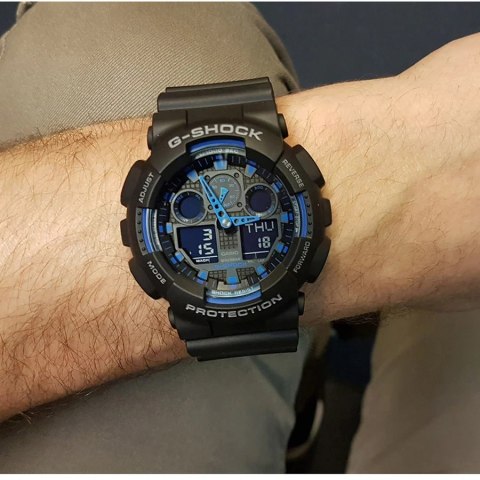 ZEGAREK MĘSKI CASIO G-SHOCK GA-100-1A2ER (zd135b) + BOX