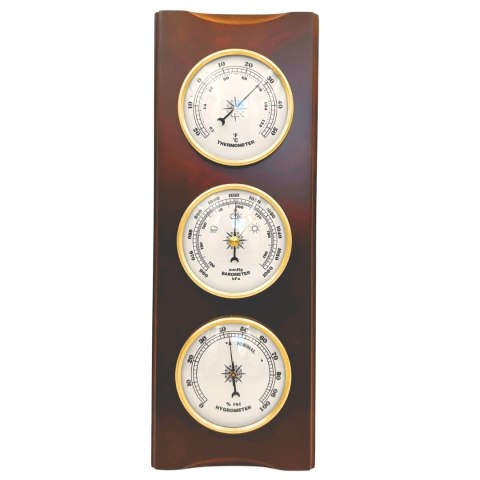 Elegancka Stacja Pogody - Barometr Termometr Higrometr 36cm Retro - YG336