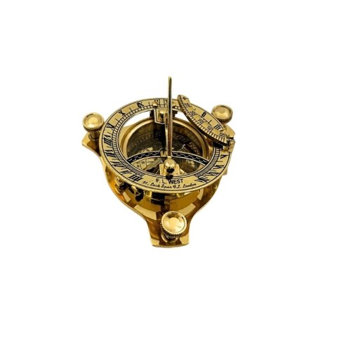 Elegancki Kompas Mosiężny Zegar Słoneczny Vintage - SD14K