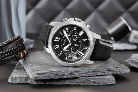 Zegarek Męski FOSSIL Grant Leather FS4812 + BOX