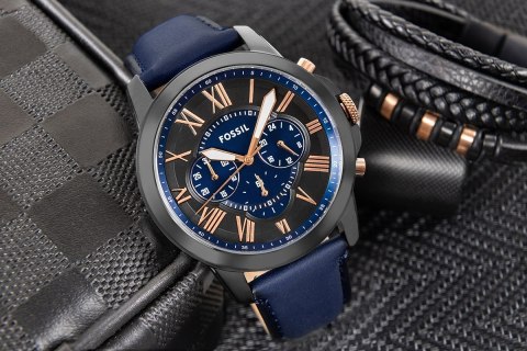 Zegarek Męski FOSSIL Grant Leather FS5061 + BOX