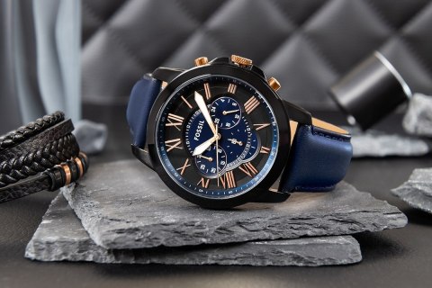 Zegarek Męski FOSSIL Grant Leather FS5061 + BOX