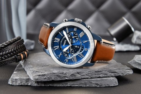 Zegarek Męski FOSSIL Grant Leather FS5151 + BOX