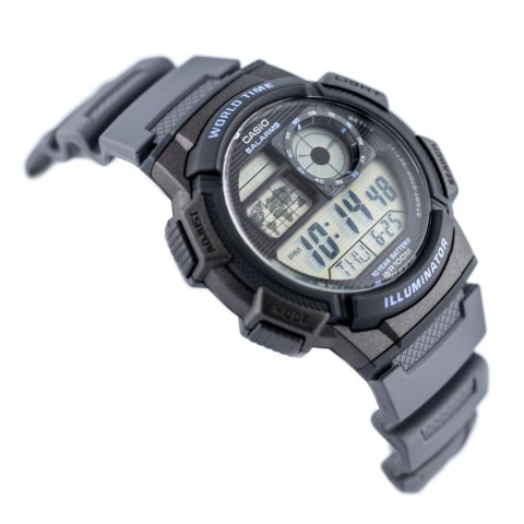 ZEGAREK MĘSKI CASIO AE-1000W-8AVEF (zd073j) - WORLD TIME + BOX