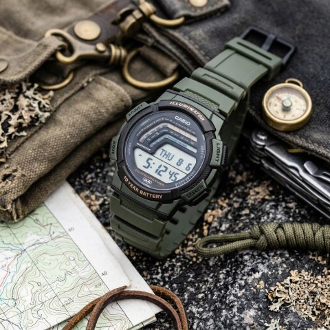 ZEGAREK MĘSKI CASIO WS-1800-3AVDF + BOX
