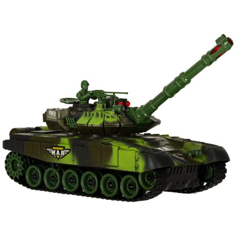 Czołg zdalnie sterowany na pilota RC War Tank 9993 2.4 GHz kamuflaż leśny